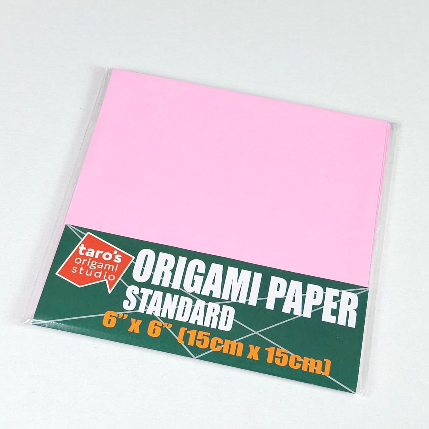 [Taro's Origami Studio] Standard 6 Inch One Sided Single Color (Light Pink) 50 Sheets (All Same Color) Square Easy Fold Premium Japanese Paper for Beginner (Made in Japan) image 4