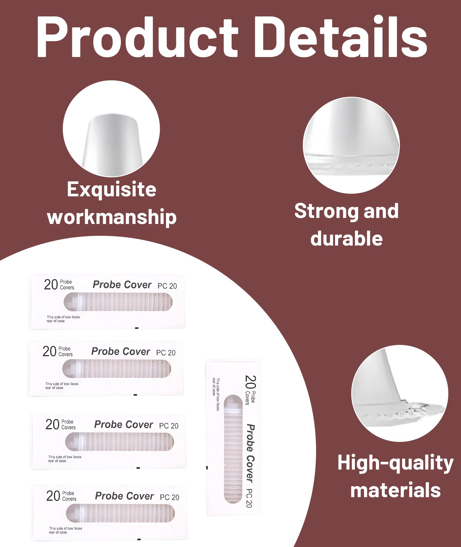 Disposable Ear Thermometer Covers, Hygienic Probe Covers for Accurate Temperature Measurement, Compatible with Various Ear Thermometers, Ideal for Home and Clinic Use (100) - Image 2 thumbnail