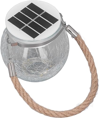 Miniatura 5 de Luces solares del globo de la suspensión decorativa de la bola de cristal caliente luz romántica larga espera IP65 durable para jardines