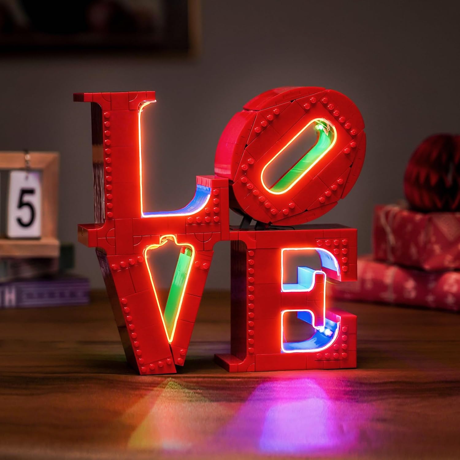 LocoLee Light kit Compatible with Lego 31214 Love Sculpture, LED Lighting Accessories for Lego Love (Lights Only, Model NOT Included)