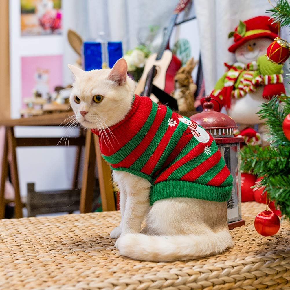 KOOLTAIL Cat Christmas Sweater - Snow 