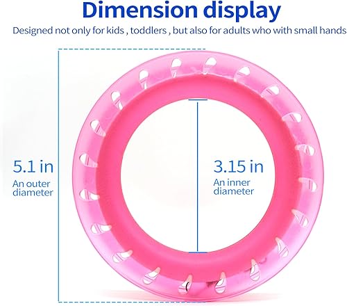 Miniatura 8 de Juego de cometas de aro para niños carrete, mango y línea de 300 pies para cada bobinador de carrete de cometa