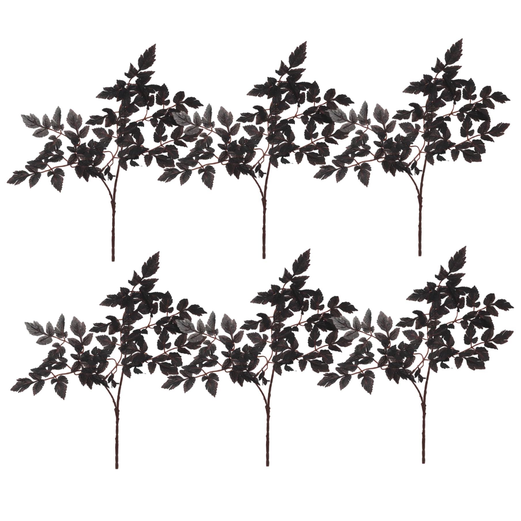 Goutdori 6PCS Branches for Vase 18in Dusty Plum, Berry Stems Faux Fall Leaves Home Decor