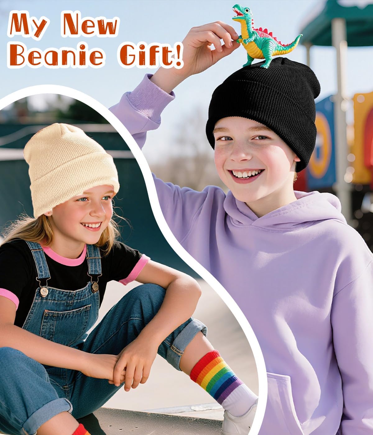 Rosoz Toddler Beanie Boys Girls Baby Knit Warm Beanies Kids Children Winter hat Caps - Image 6