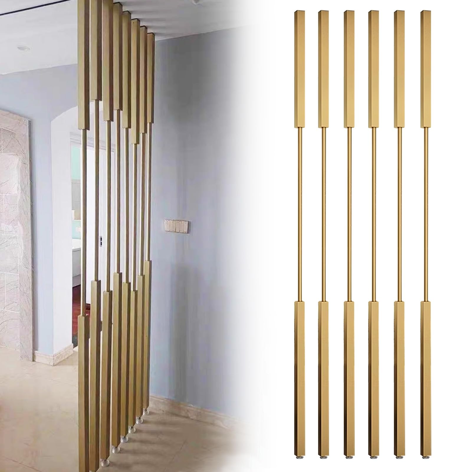 Freestanding Raumteiler Sichtschutz aus MetalllamellenModern dekoration & Trennwand für Zuhause effektive Privatsphäre stilvoll und funktional.