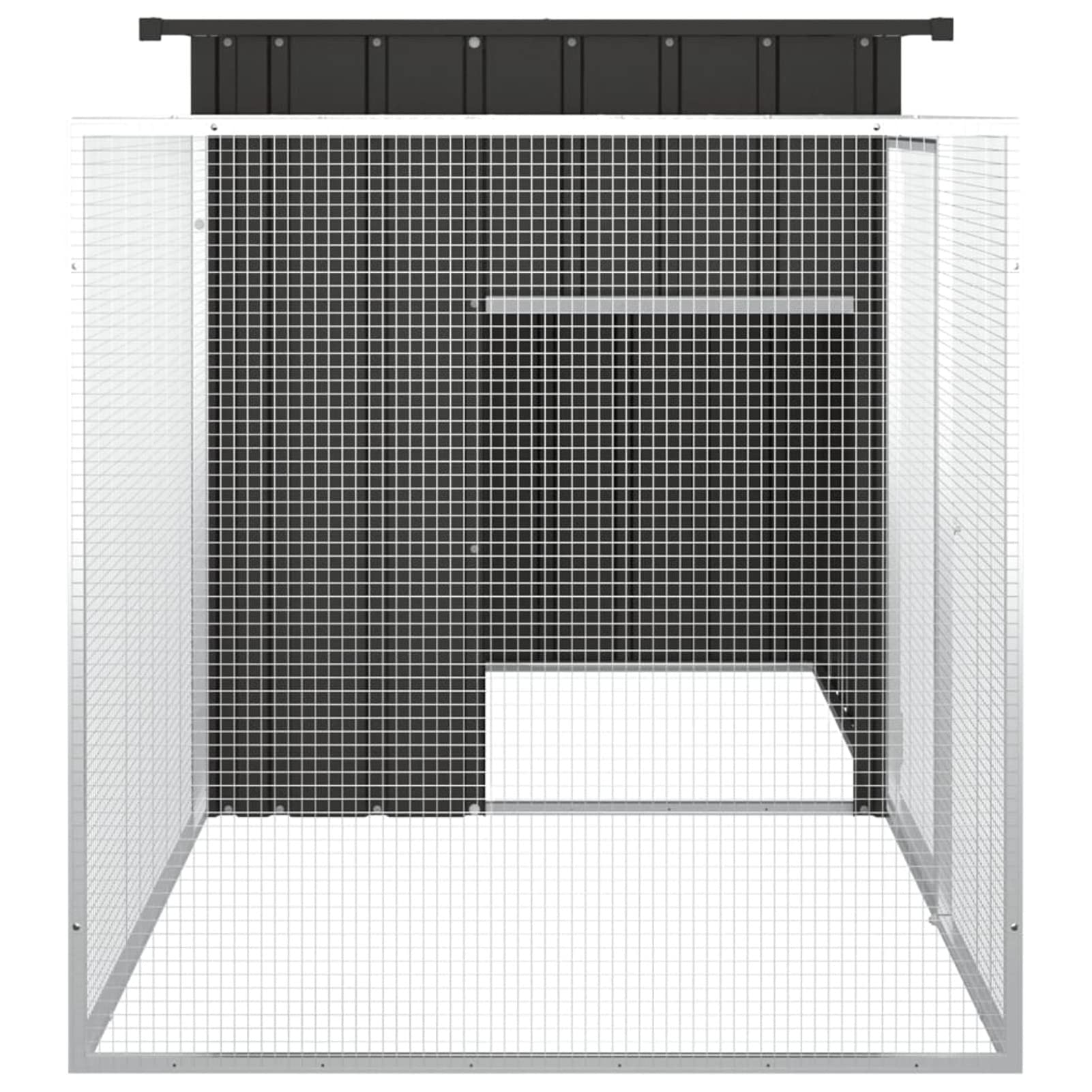 ZEYUAN Jaula de gallinas Acero galvanizado Antracita 200x91x100 cm, Jaulas para Conejos, Jaula Cobaya, Jaula Hamster, Jaula para Gatos, Jaula Chinchilla, Recinto para Conejos - SPU:171544