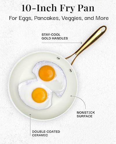 Miniatura 2 de GOTHAM STEEL Sartenes antiadherentes de 10 pulgadas, sartén antiadherente, sartenes de cocina, sartén antiadherente, sartén antiadherente,