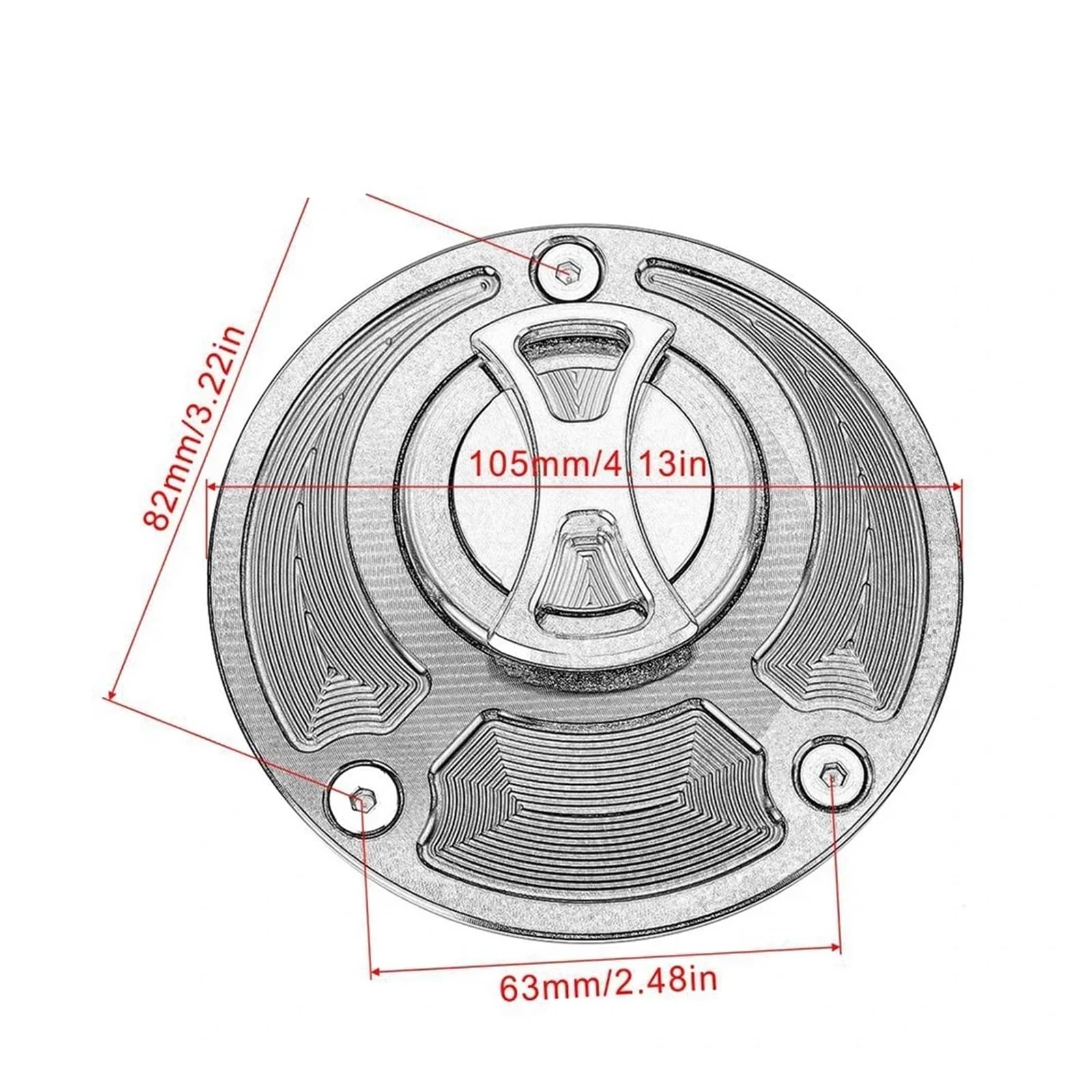 Tapa Tanque Combustible Motocicle Tapa del Tanque De Combustible para Motocicleta para Monster SuperSports Todos Los Años, Sin Llave, para Modelos 748, 916, 996, 998, 848 Y 1098 SR