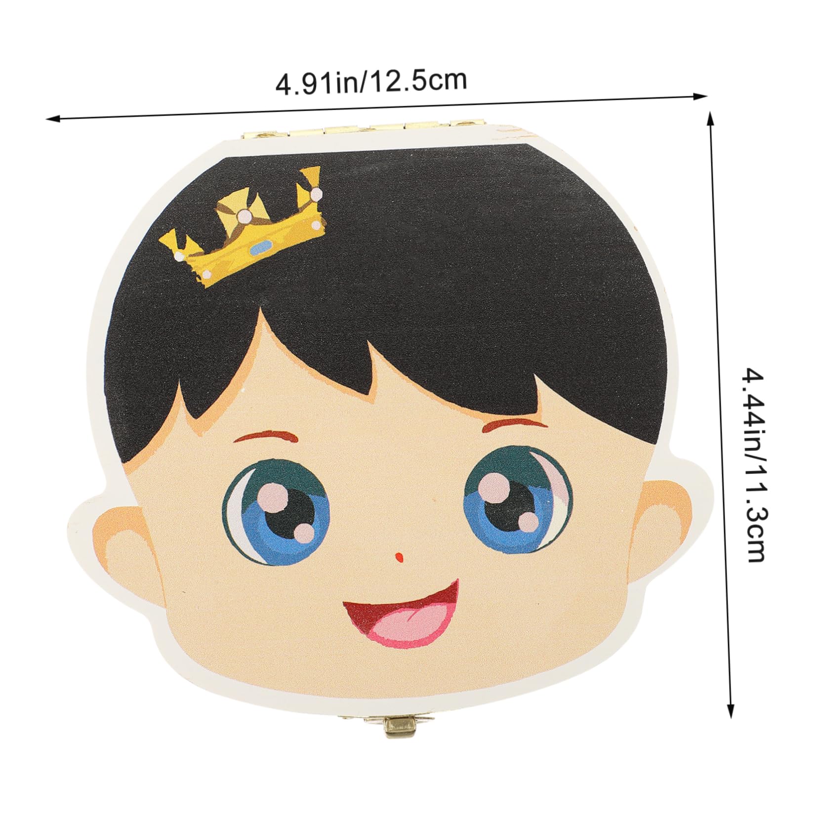 ibasenice Tooth Box for Boys and Girls Storage Container Children's Case Wooden Keepsake Box for Infants