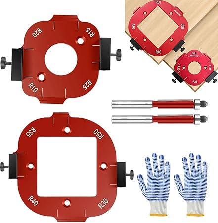 Router Corner Radius Template - Woodworking Round Corner Radius ...