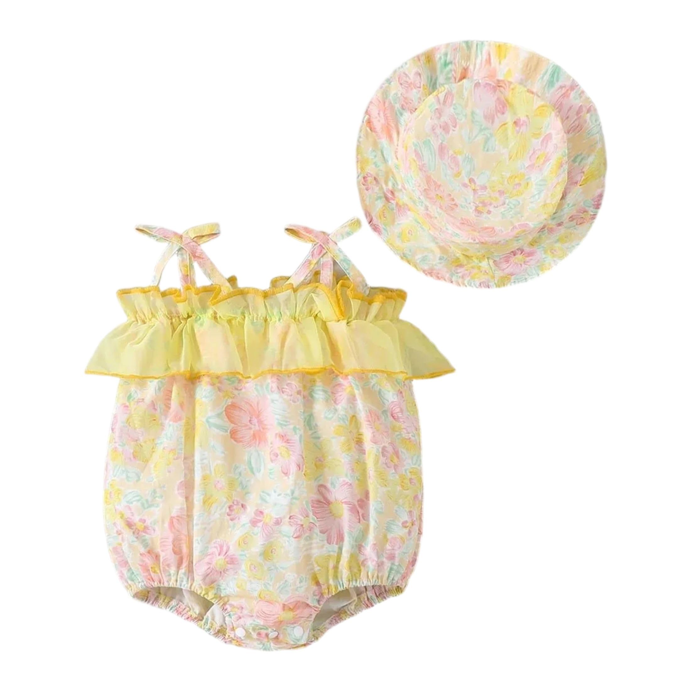 Floral Onesie with Hat-image-27
