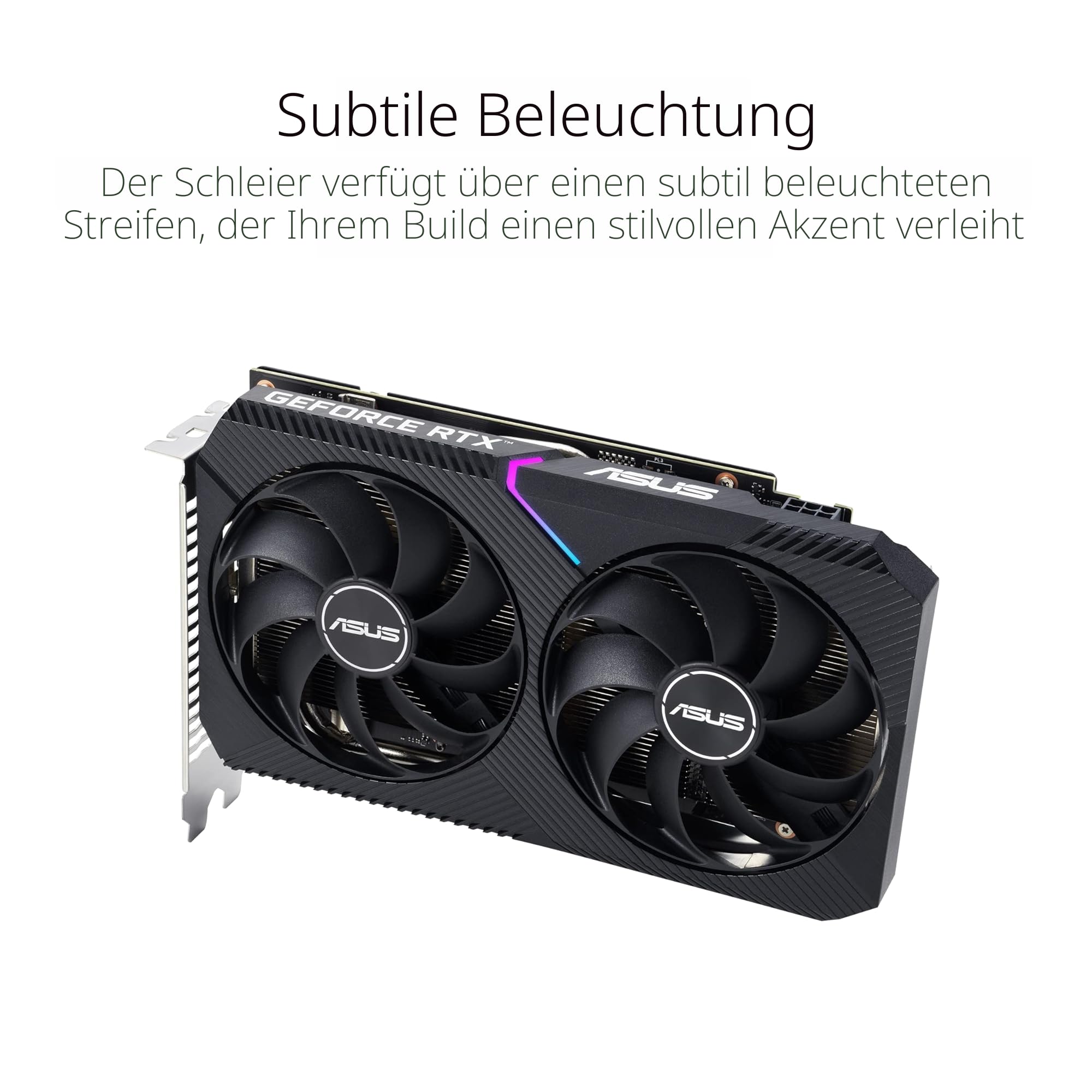 ASUS Dual GeForce RTX 3050 V2 OC Edition 8GB GDDR6 Gaming Grafikkarte