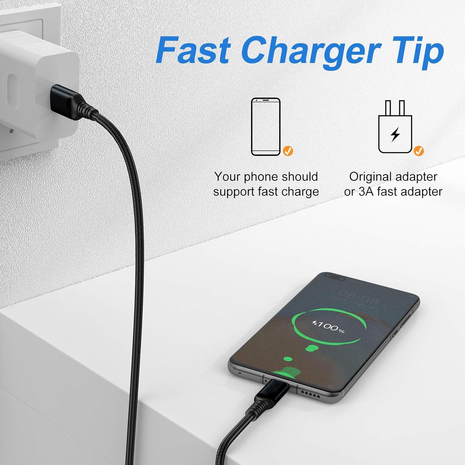 For iPhone 17 15 16 Car Carplay Cable,USB A to USB C Car-play Charger Cord for iPhone 17/Air,15/16/17 Pro Max Plus,16e 17e/iPad 10th Gen/Pro 12.9/11,Air 5th/4th,Mini 6th,Fast Charging Cable 3FT 6FT image 3