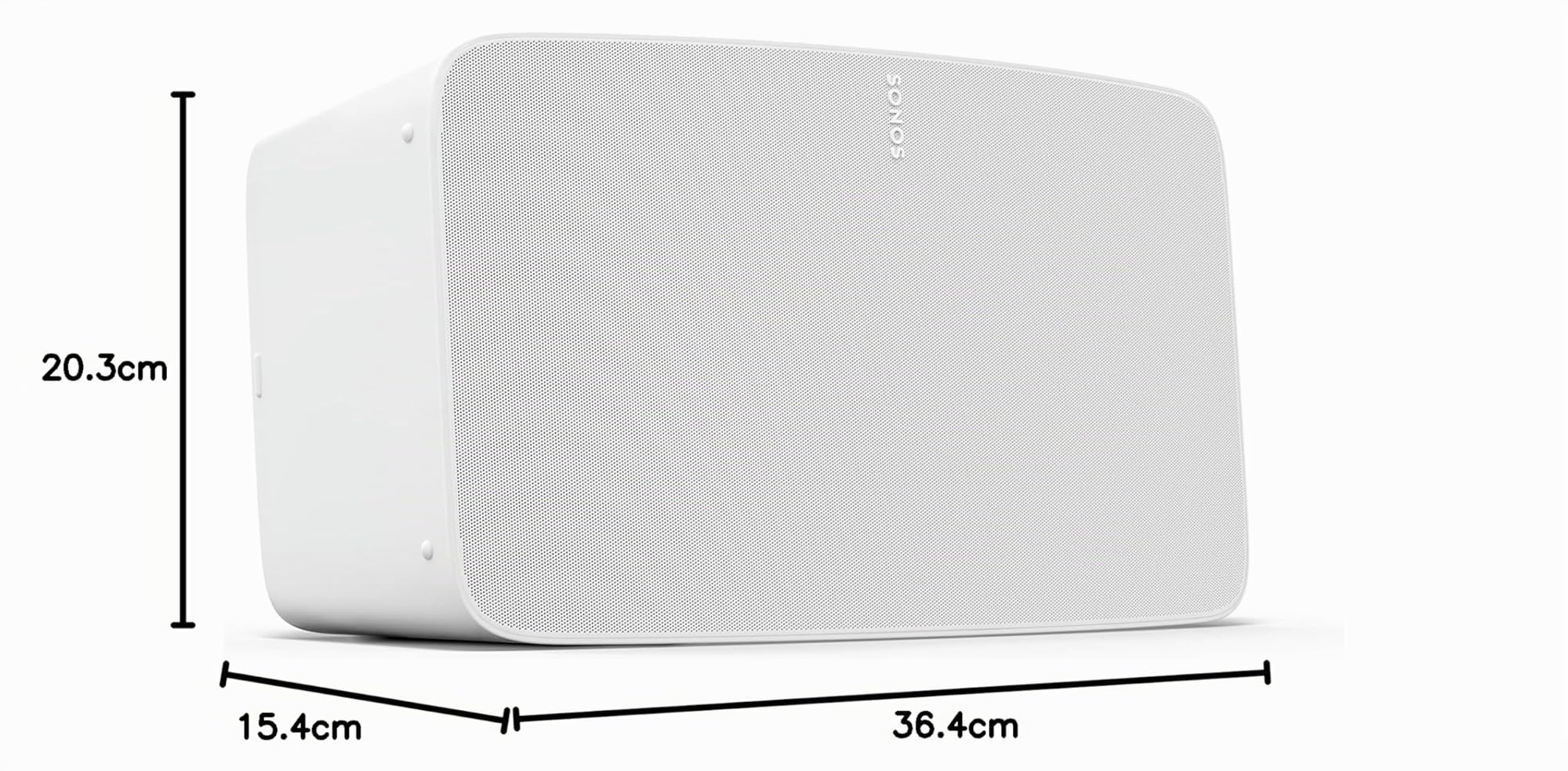 Sonos Five Speaker ad Alta Fedeltà per un Audio di Qualità Superiore, Wi-Fi, Compatibile con Airplay 2, Bianco