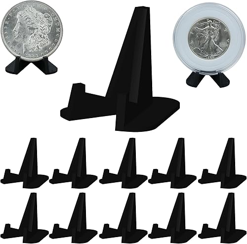 Pineapple Soporte de exhibición de monedas pequeño de plástico para caballete para todas las monedas, medallas de desafío, papas fritas,