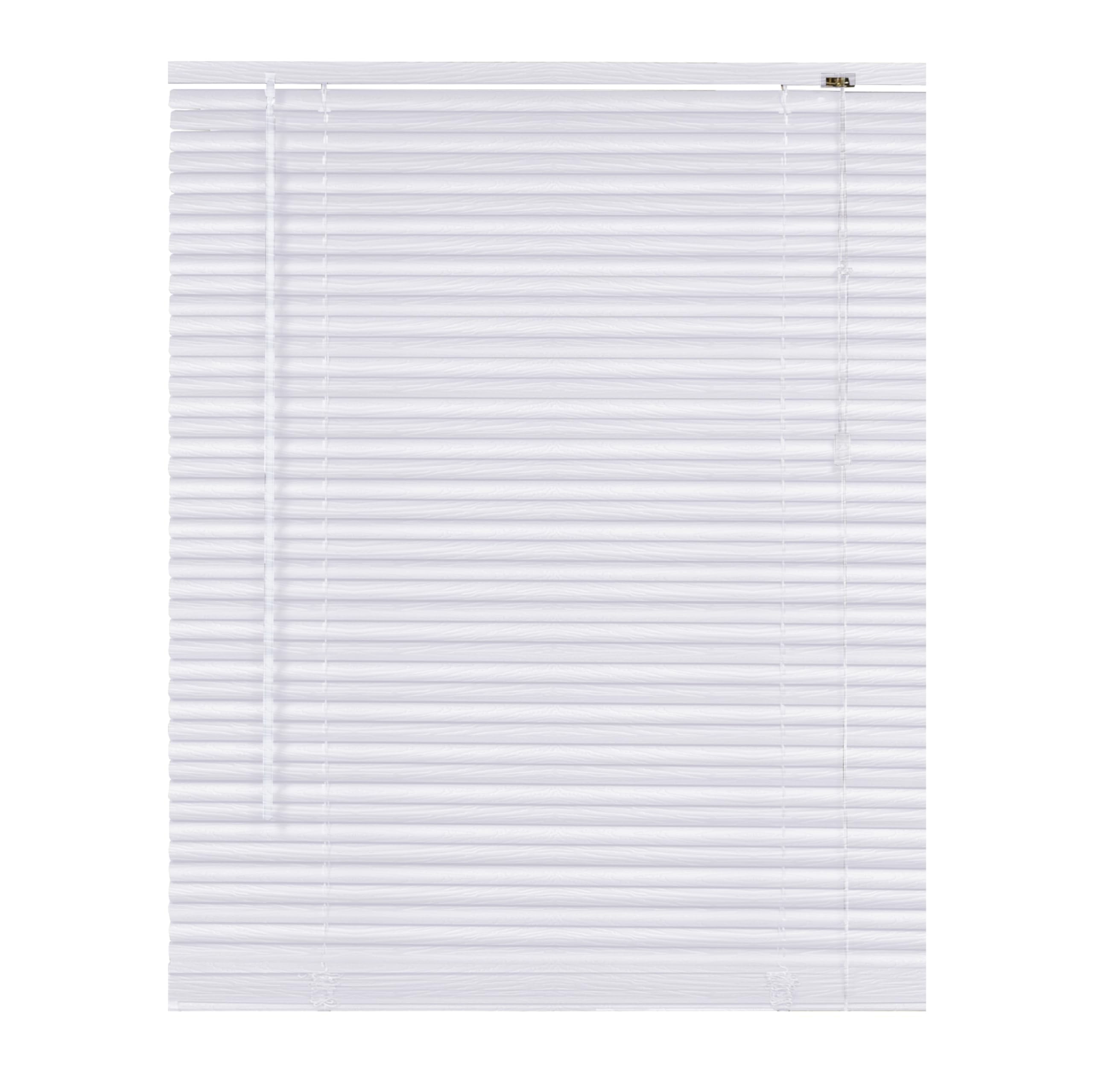 REHAN & CO Custom Made to Measure PVC Venetian Blinds 25mm Thin Slats Shutter Blinds Window Treatments Child Safe Home Office Windows Blind (White, 105W x 150H cm)