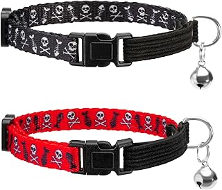 Skull Cat Collars: Breakaway Safety Collars for Kittens & Cats