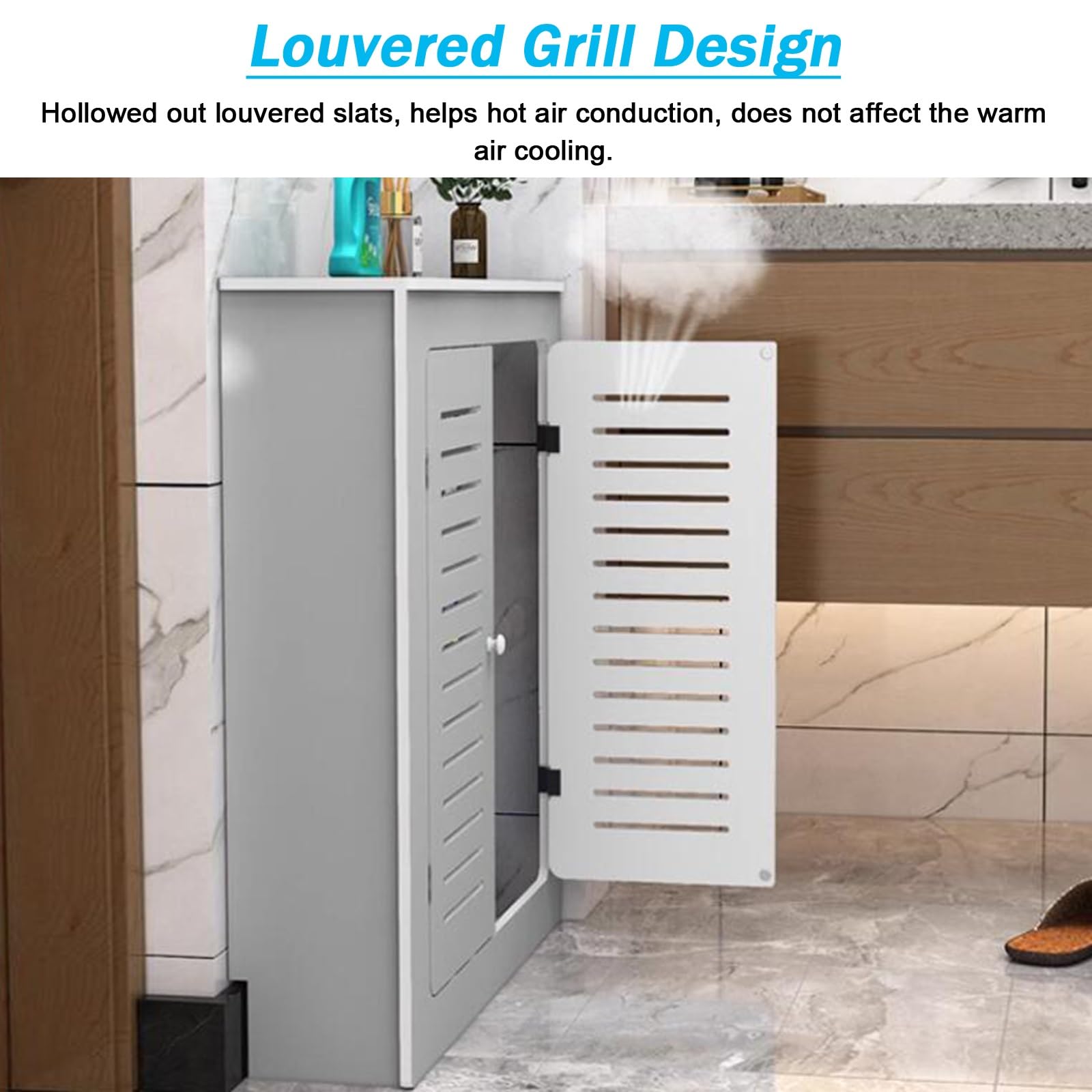 Domowa osłona zaworu grzejnika kuchennego odporna na dziecko, niestandardowe osłony osłony grzejnika żaluzjowa szafka na grill, wodoodporna szafka podłogowa w łazience, gospodarstwo domowe salon
