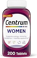Vista 1 de Centrum Tableta multivitamínica para mujer, suplemento multivitamínico/multimineral con hierro, vitamina D3, vitaminas B y antioxidantes vitaminas C
