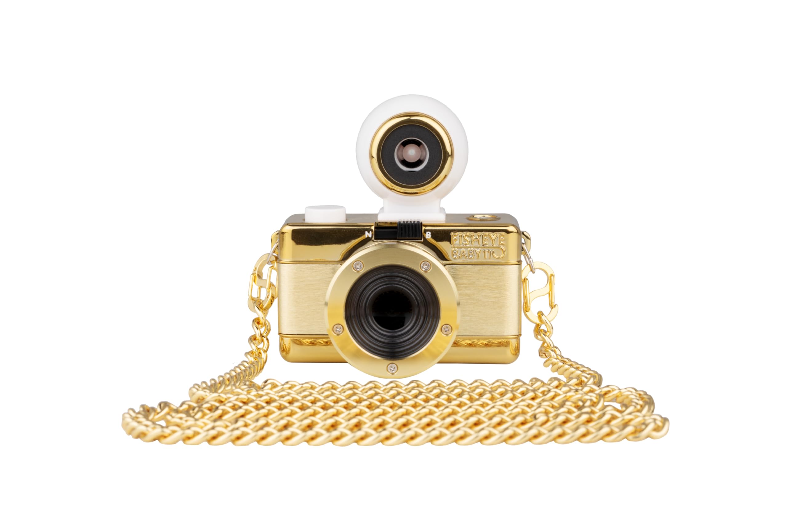 Lomography Fisheye Baby 110 Camera Gold With Chain