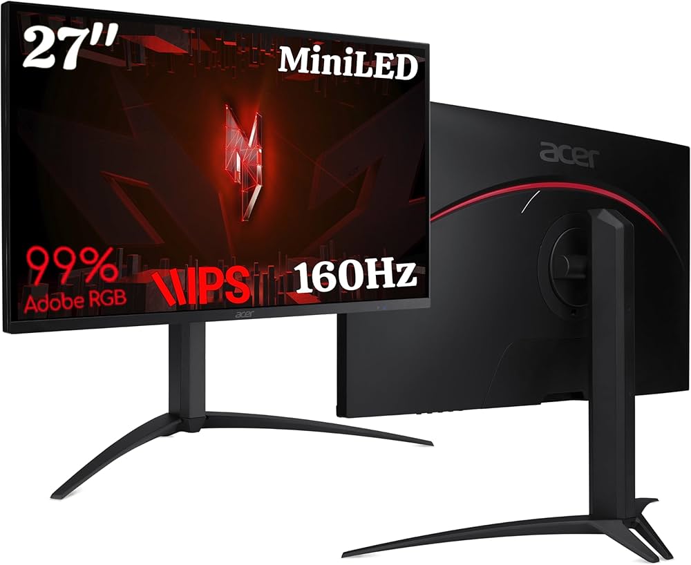 ディスプレイ・モニター本体 acer Nitro XV275K P3 biipruzx 4K 160Hz Acer Nitro XV275K P3 27 Inch IPS 3840x2160 4K UHD 576 Zone