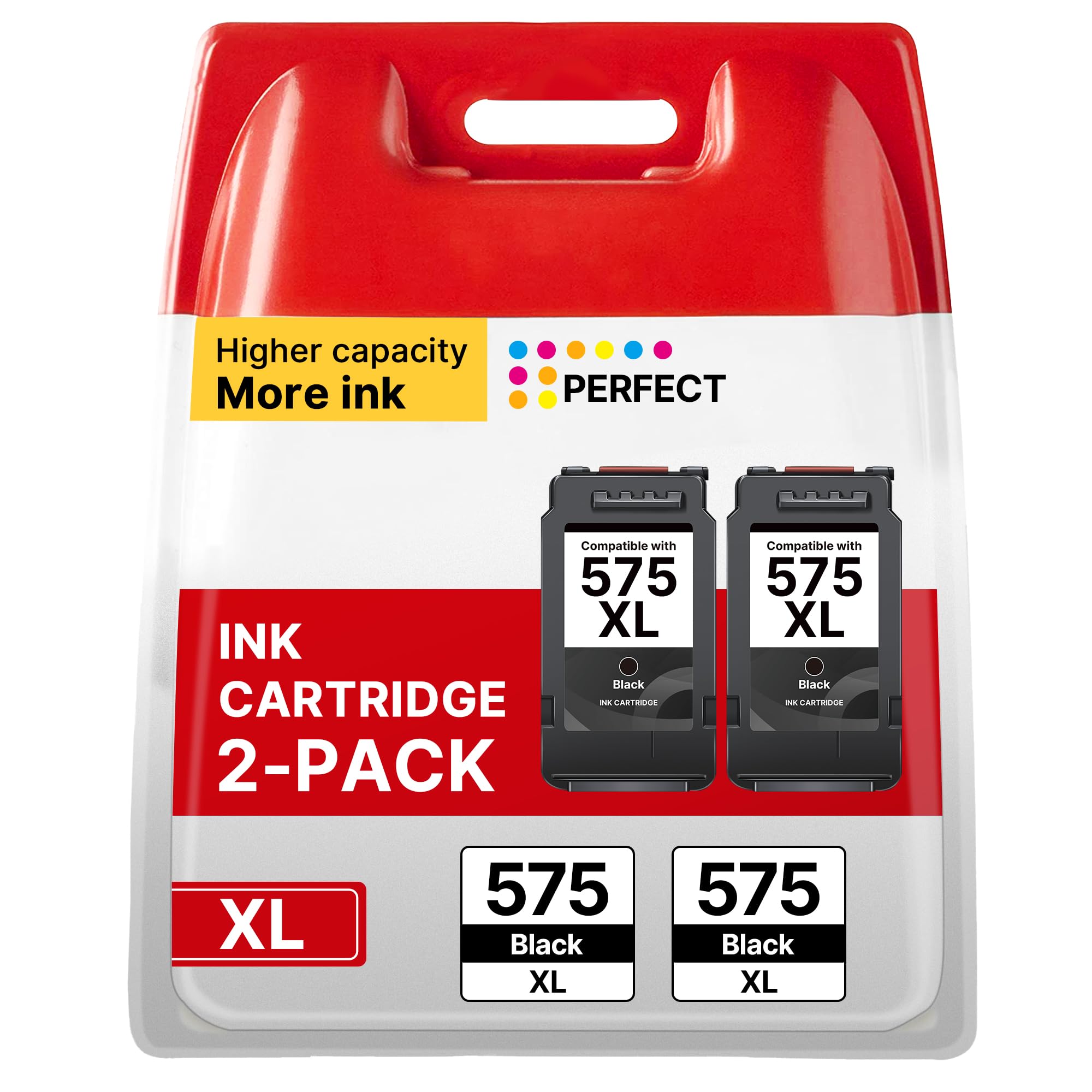 PG-575XL Schwarz Druckerpatronen Ersatz Kompatibel für Canon 575XL PG575 PG-575 XL Schwarz Patronen für Canon Pixma TS3550i TS3551i TR4750i TR4751i Drucker (1er-Pack)