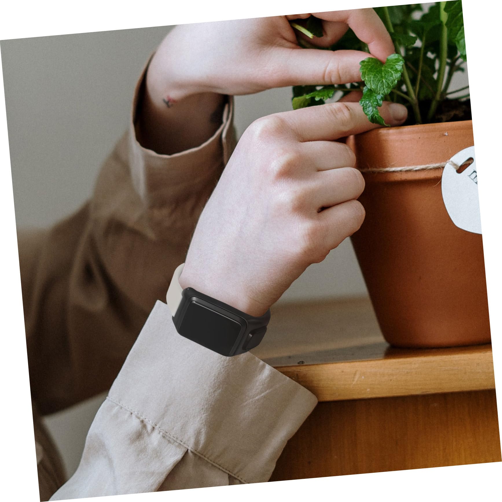 Housoutil cinghia uomini silicone Uomo donne accessori orologi cinturino gomma cinturino rubber accessorio orologio cinturino per smartwatch guarda cinturino dell'orologio Gel di silice rosa