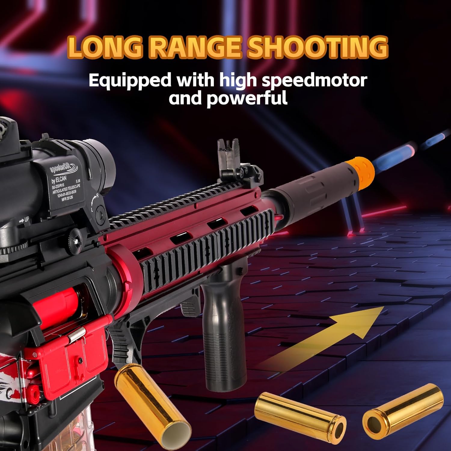 Electric Soft Bullet Toy Gun for Boys, Auto-Manual Shell Ejecting Toy Foam Blasters & Guns with 100 Soft Darts, Tactical Vest Kit,Shooting Games Educational Toys for 6-14+