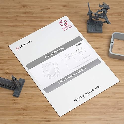 Miniatura 2 de Phrozen Película de liberación PFA (nFEP) (3 piezas, tamaño A4 de 8.268 x 11.693 in), usos duraderos, resultados de impresión precisos, para todas