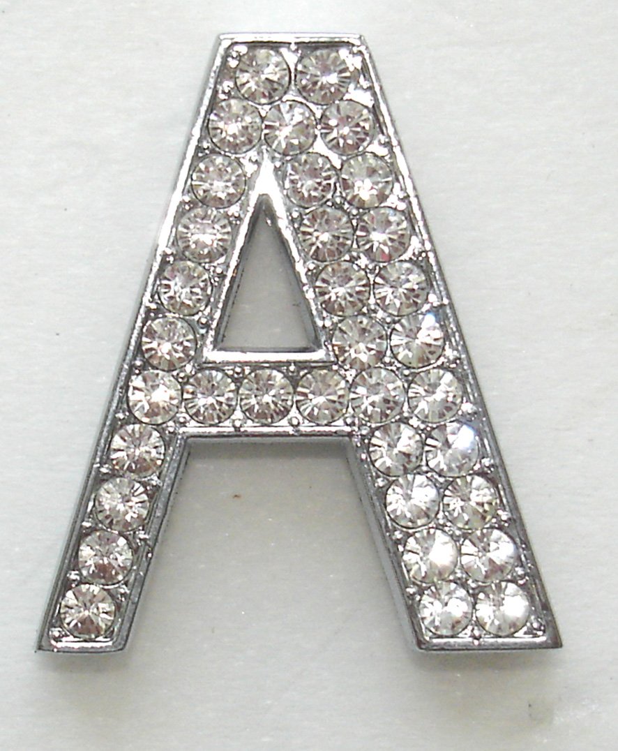 Halsband mit Strassbuchstaben und Wunschtext, 35mm breit/70cm lang, schwarz, bis zu 6 Buchstaben