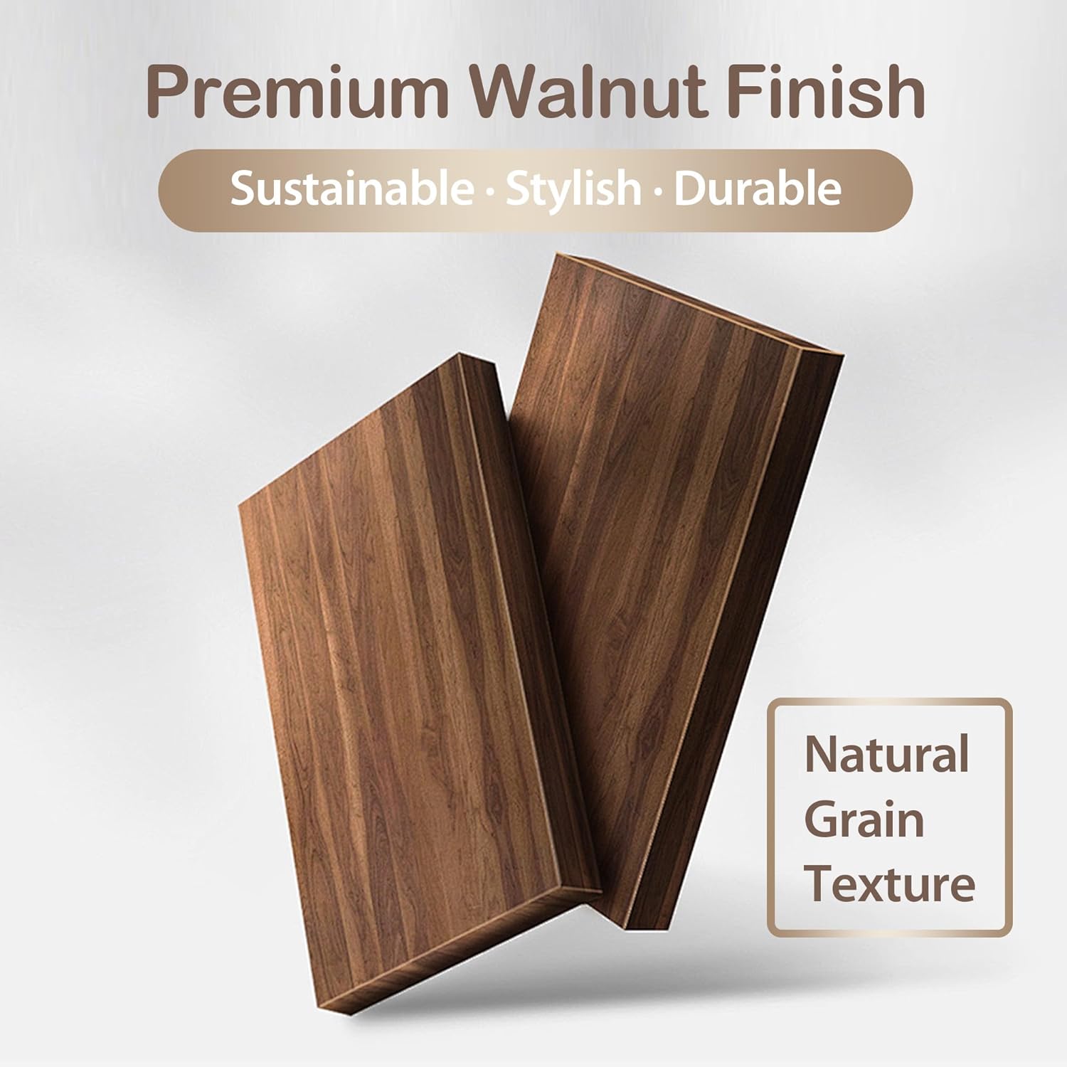 Ourmed Life Walnut Wooden Face Towel Holder Box, Moisture-Resistant Storage Organizer for Bathroom, Includes 50 Ct Disposable Facial Towelettes, 12''x10'' Biodegradable Clean Cloths for Sensitive Skin