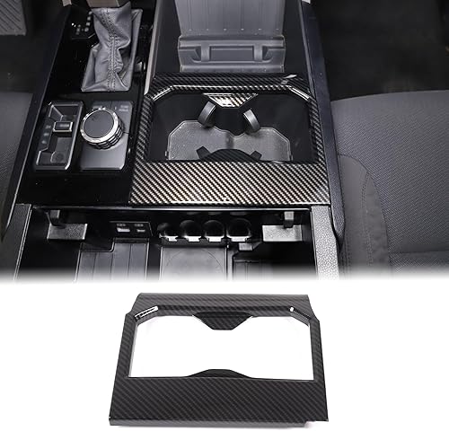 Aunginsy Soporte para reposabrazos central de asiento delantero, cubierta de marco de taza compatible con Toyota TundraSequoia 2022-2025 para