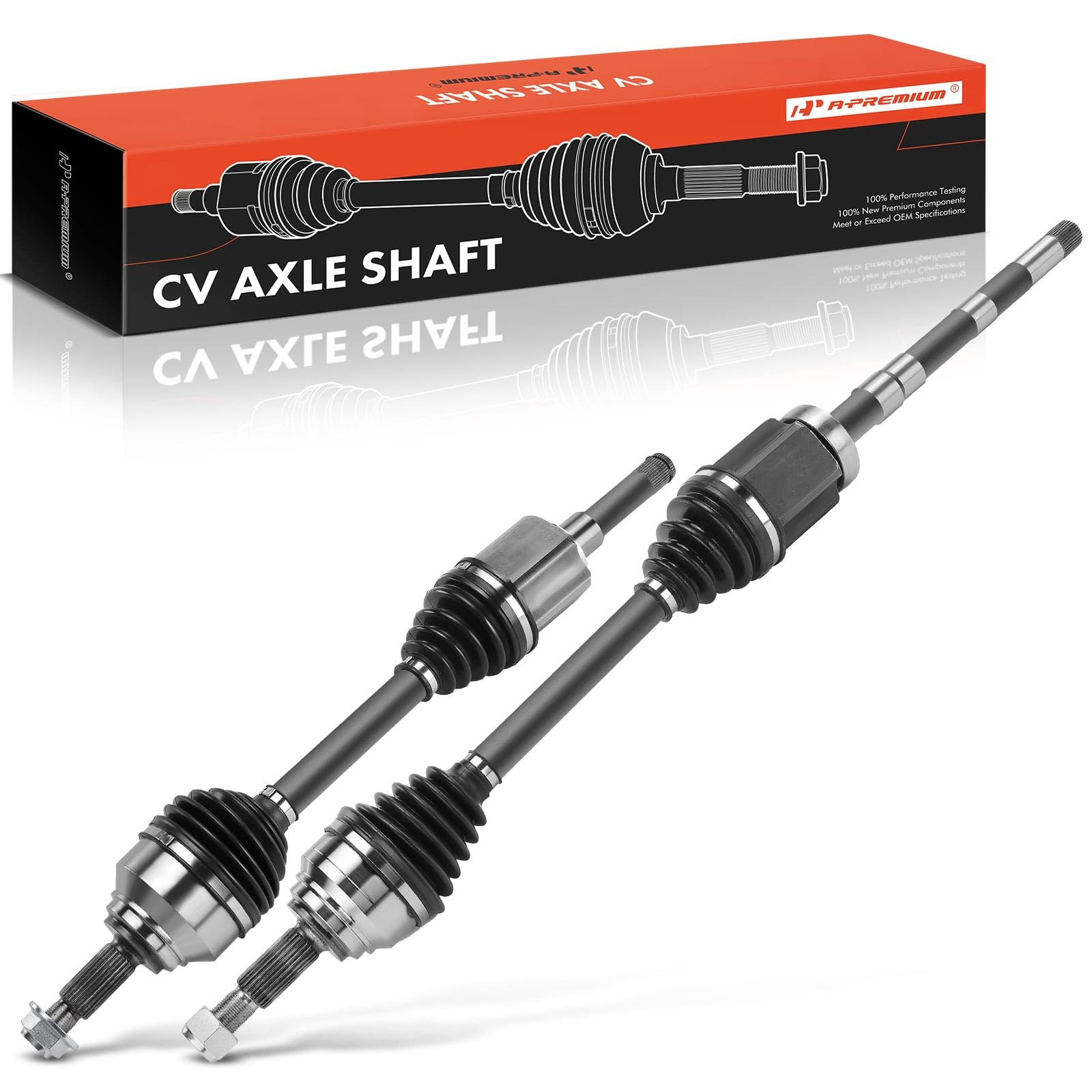 A-Premium Pair (2) Front CV Axle Shaft Assembly Compatible with Ford EcoSport 2018 2019 2020 2.0L, Driver and Passenger Side