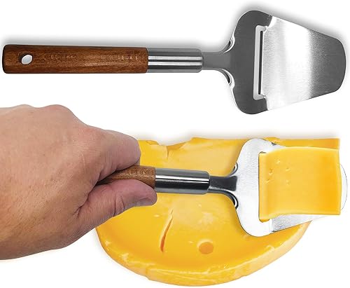 Miniatura 1 de Kitchen Discovery - Cortador de queso de mano - Kitchen Discovery - Plano de queso de acero inoxidable corta queso semiduro y duro en rodajas finas