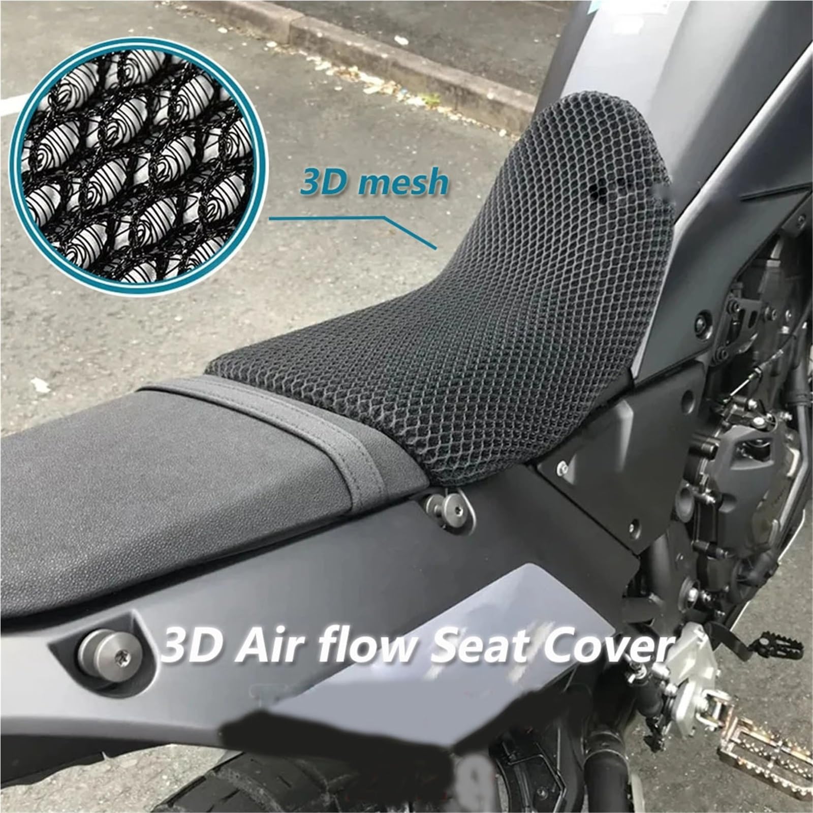 Moto Maglia Di Nylon Cuscino Antiscivolo T 700 Per YAMAHA Tenere 2020 3D Flusso D'aria A Nido D'ape Copertura Sede Isolata