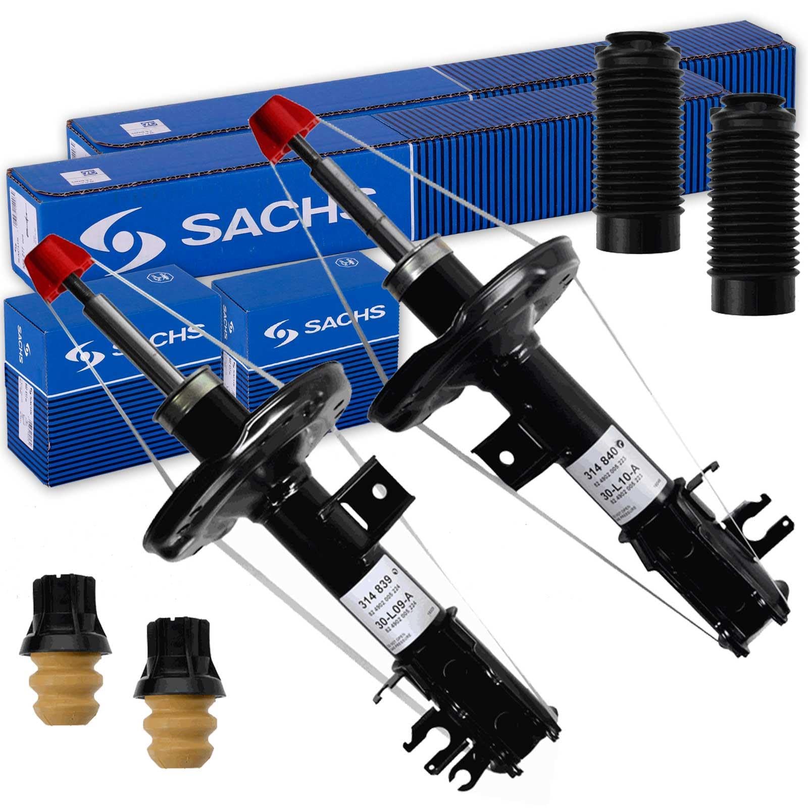 2x Sachs Gasdruck Stoßdämpfer + Protection Kit vorne | 560 523 + 560 524 + 900 335 Kompatibel mit 500 (312_),500 C (312_)