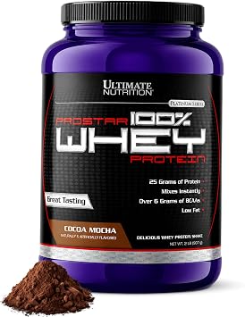 Ultimate Nutrition Prostar Whey Protein Isolate, Cocoa Mocha, 2 lb