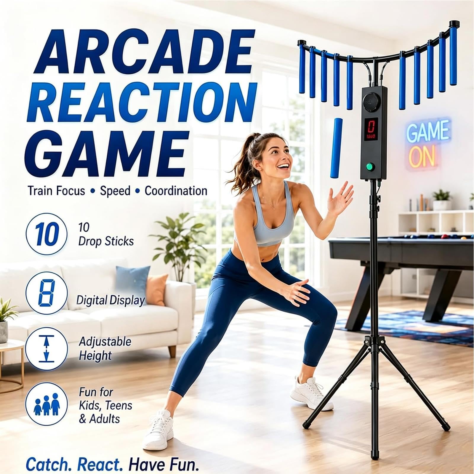 Videogioco Arcade Catch Stick Con Telecomando