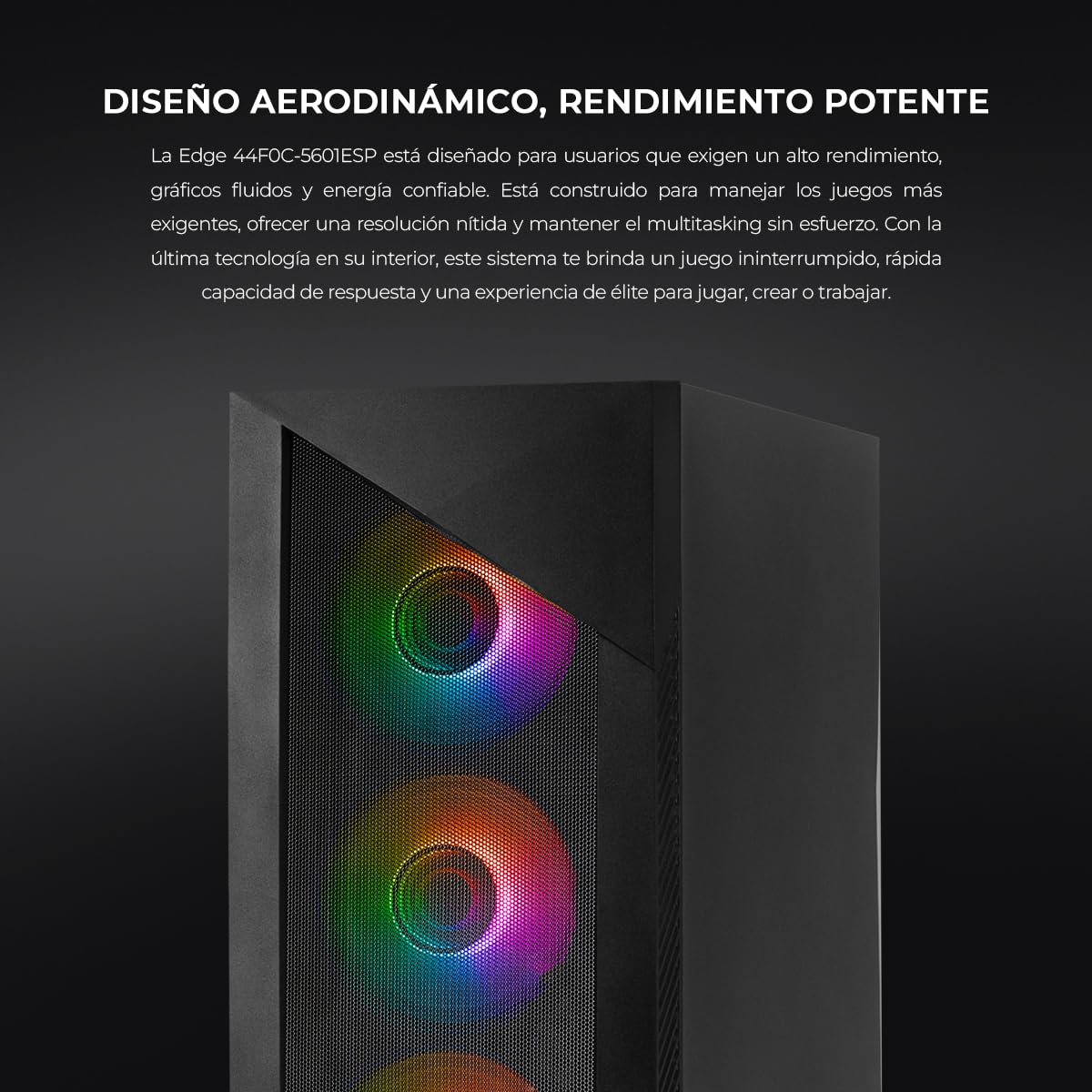 YEYIAN Gaming PC Edge | Intel i5-14400F 10-Core (4.7GHz OC) | NVIDIA RTX 5060 8GB GDDR7 | 32GB (2x16) DDR5 6000MHz | 1TB NVMe SSD Gen4 | Windows 11 Pro