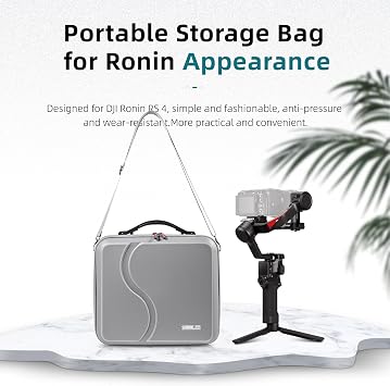 Portable Storage Box Travel Hardshell Carrying Case with Top Carry Handle Shoulder Strap Shock-Proof Waterproof Replacement for DJI RS 4 Gimbal Stabilizer