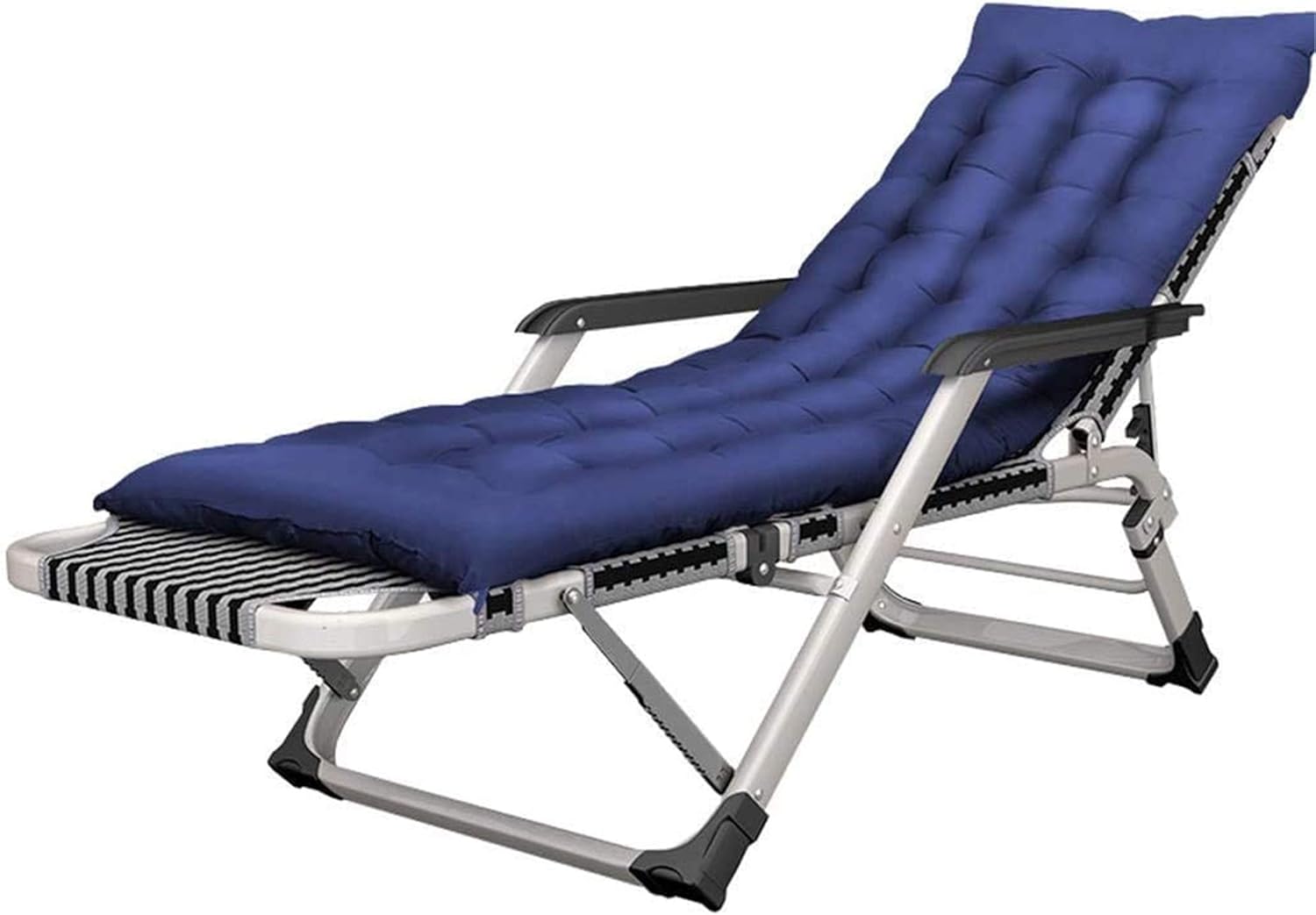 Recliner Sun Lounger Garden Chairs Garden Outdoor Patio Sun Loungers Zero Gravity Chairs Folding Adjustable Recliner Chairs Reclining Chair for Beach, Conservatory, Garden Deck Chairs Max.200kg,