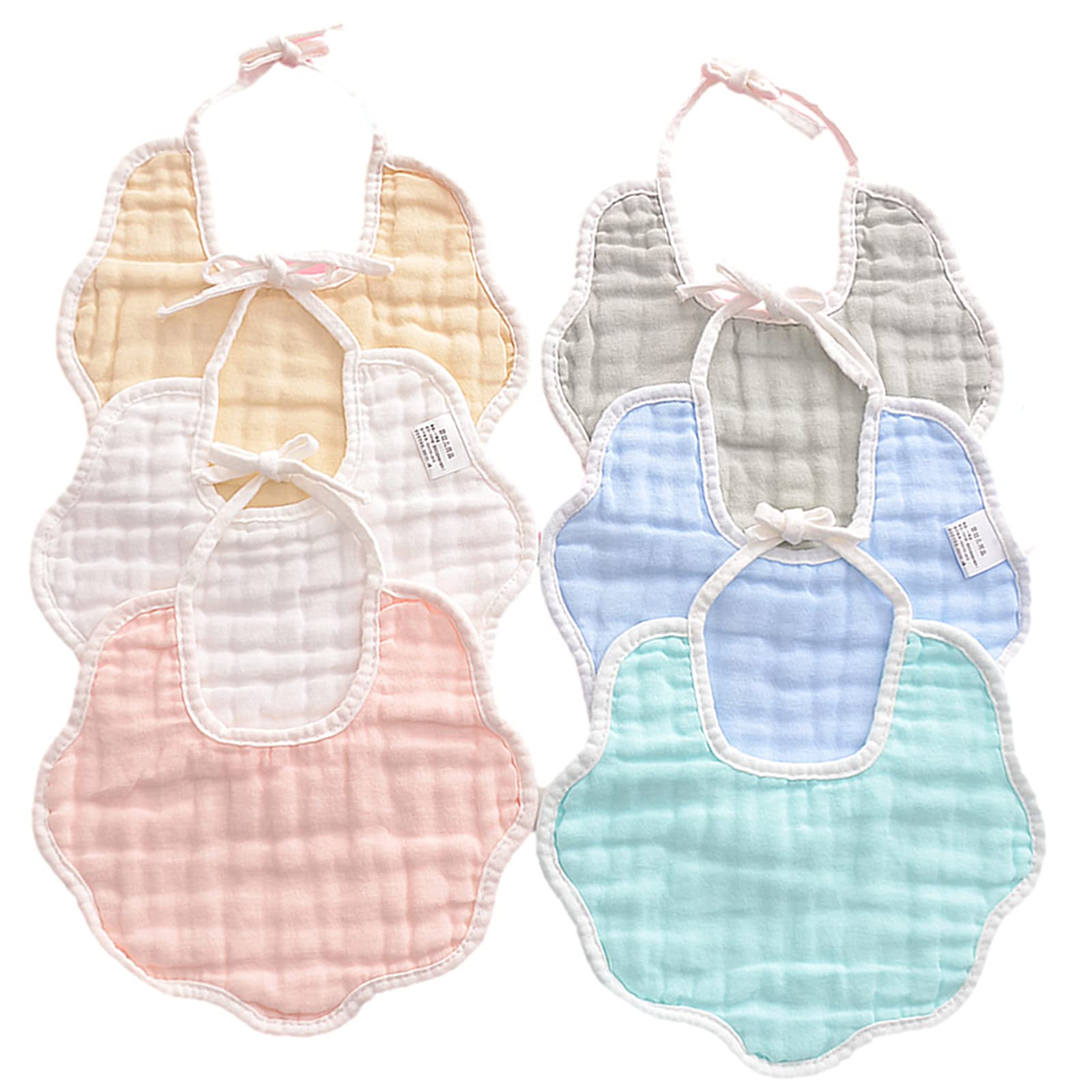 Muslin Baby Bibs for Drooling and Teething Newborn Drool Bibs for Baby Girl Boy