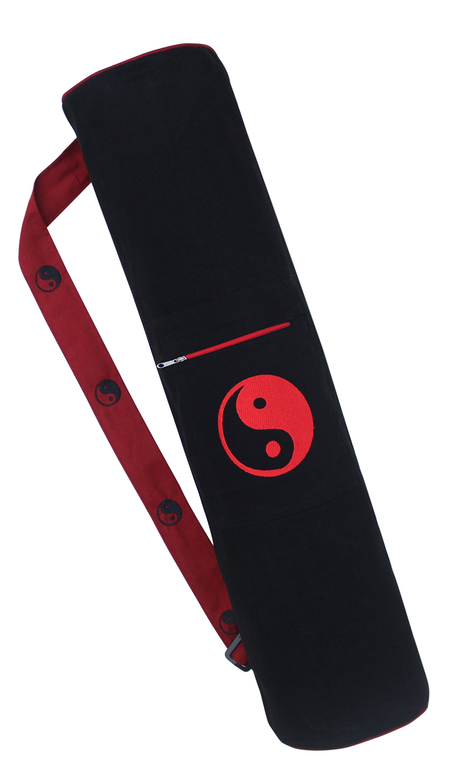 Ryan Overseas Smart Style Cotton Yoga Mat Bag With Embroidery (Black) (B01LZ6VDP4) Amazon Price History, Amazon Price Tracker