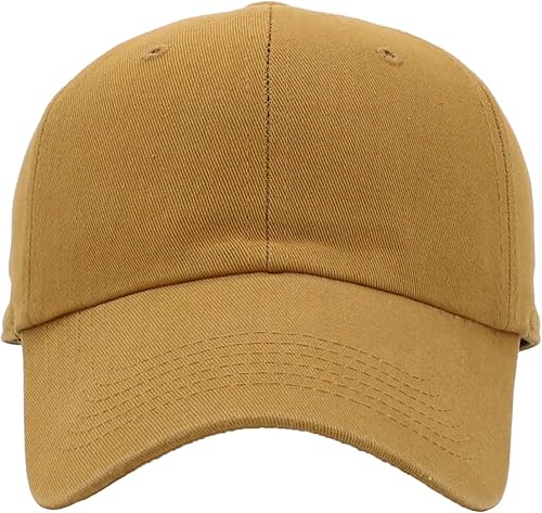 Miniatura 157 de KBETHOS® Gorra de béisbol de algodón ajustable de algodón con corona baja clásica Pigmento rojo teñido