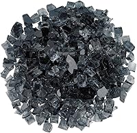 Vista 17 de American Fireglass vidrio para fuego de 10 libras con vidrio para hogar y vidrio para brasero, Transparente