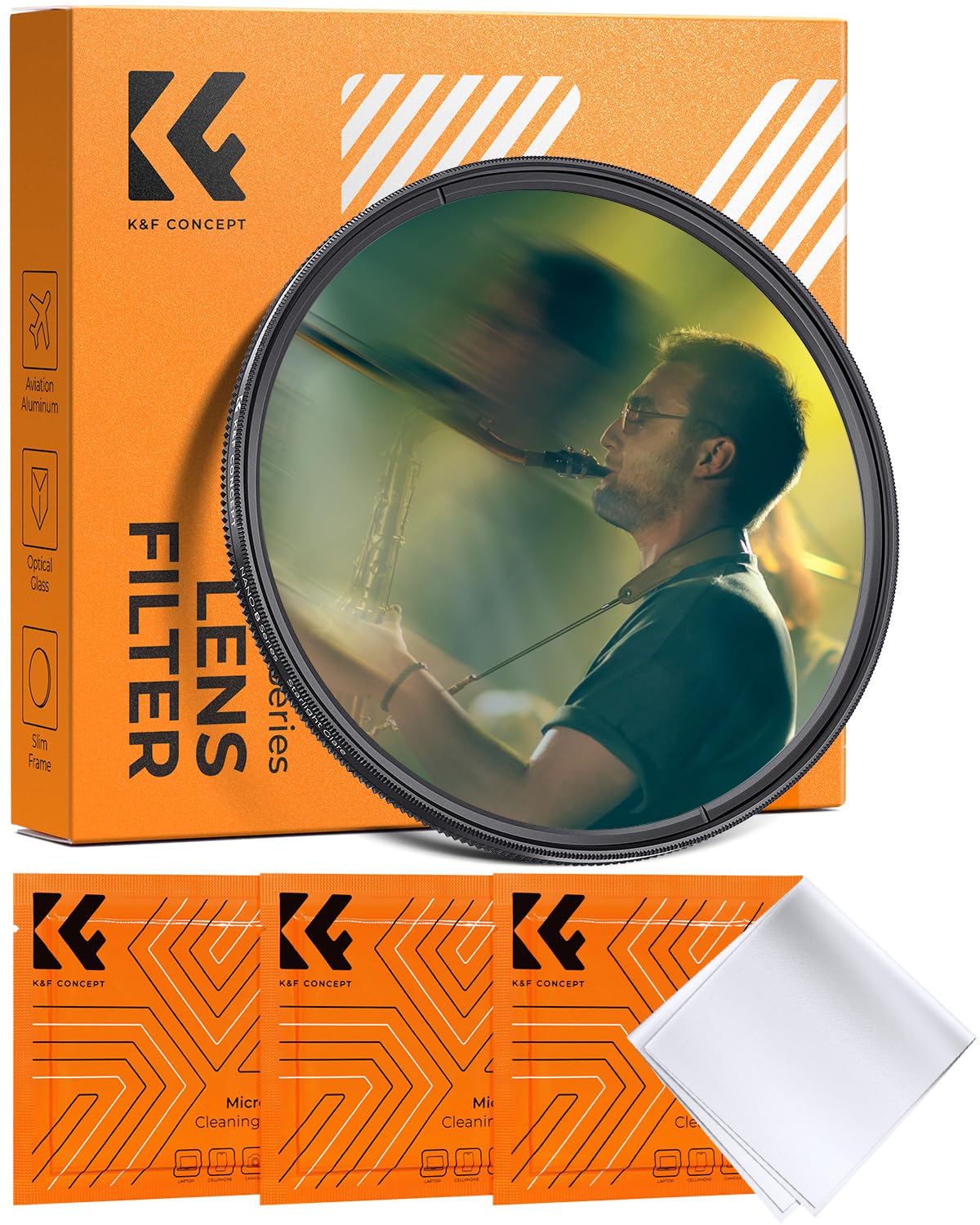 K&F CONCEPT 82mm Einzelbewegungsunschärfe-Effektfilter Optisches Glasprisma Spezialeffekt-Kameraobjektivfilter (Nano-B Serie)