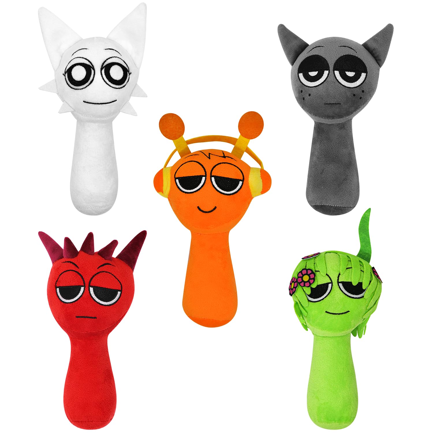 Sprunky Plush 5 Pcs 8 Inch Plush Figures | ASTM-Tested Educational Toy - main product image