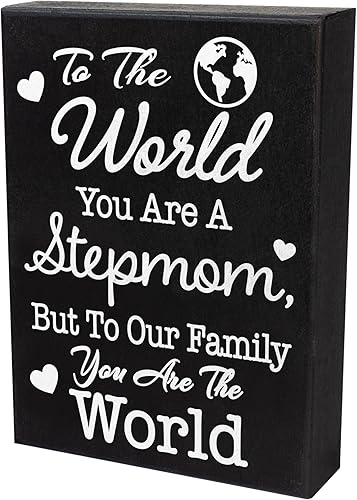Miniatura 7 de JennyGems Regalos para madrastra, To the World You Are a Stepmom, But To Our Family You Are the World, regalos para madrastra, regalos