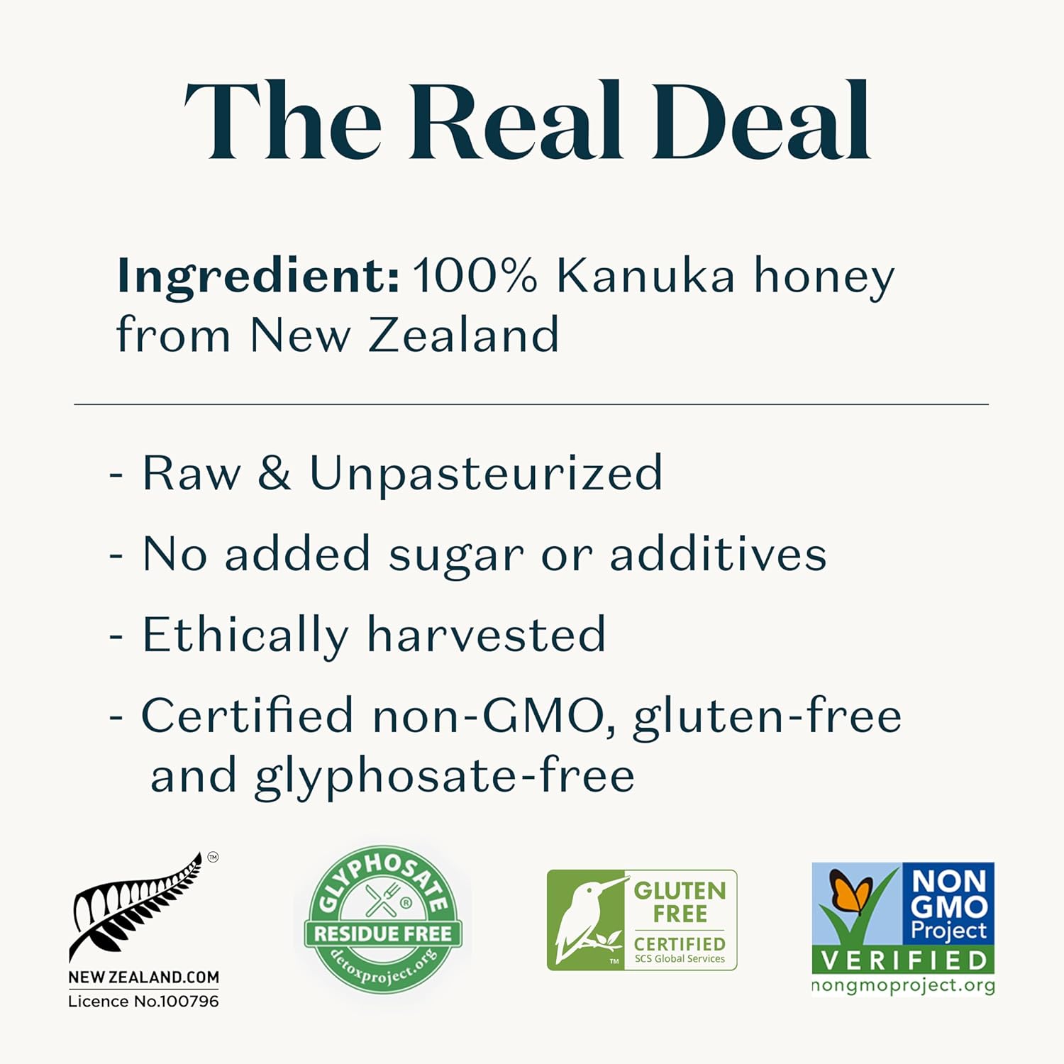 Tahi Kanuka Honey New Zealand - 100% Certified Non-GMO and Glyphosate-Free - Natural Sweetener and Healthy Superfood - White Tea Tree Pure Honey - 8.81oz