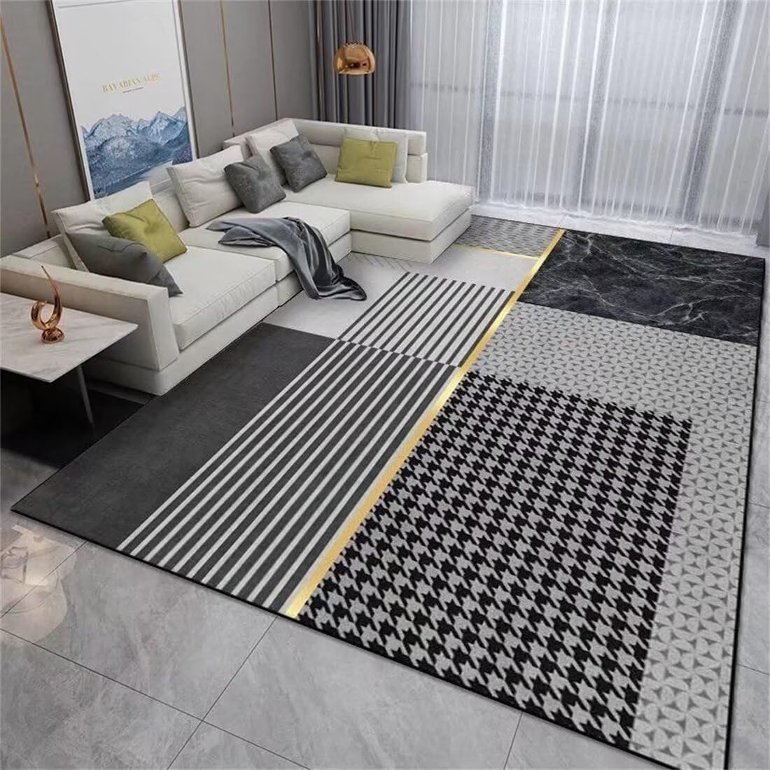 Tapis cuisine antidérapant 160x230cm pour sécuriser les sols glissants du salon et de la pièce